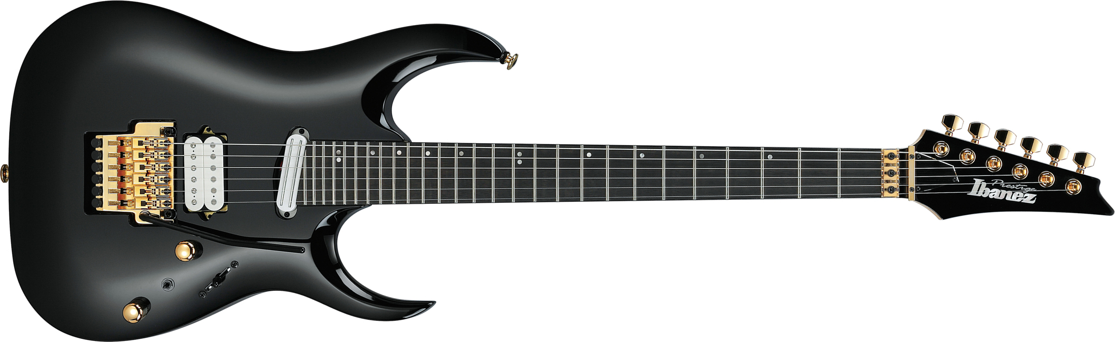 Ibanez Rga622xh Bk Prestige Jap 2h Dimarzio Fr Eb - Black - Elektrische gitaar in Str-vorm - Main picture