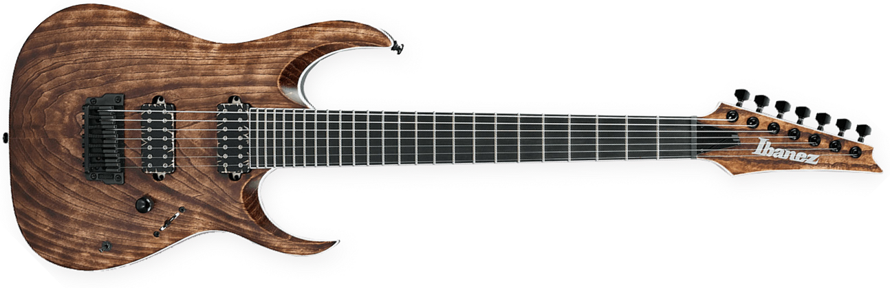 Ibanez Rgaix7u Abs Iron Label 7-cordes Hh Ht - Antique Brown Stained - 7-snarige elektrische gitaar - Main picture