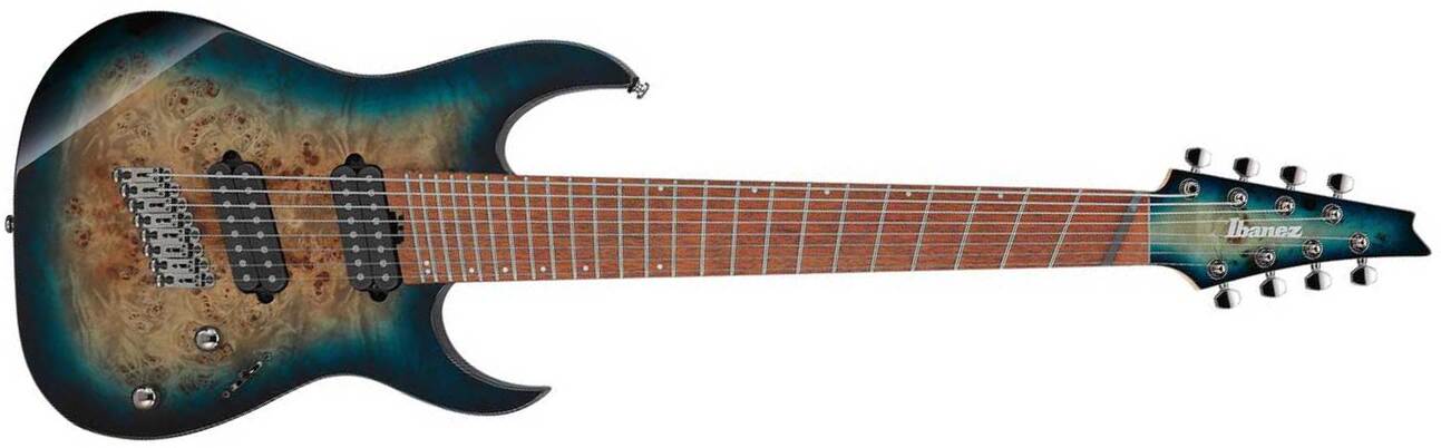 Ibanez Rgms8pb Cbs Standard 8c Multiscale 2h Ht Jat - Cosmic Blue Starburst - Multi-scale gitaar - Main picture