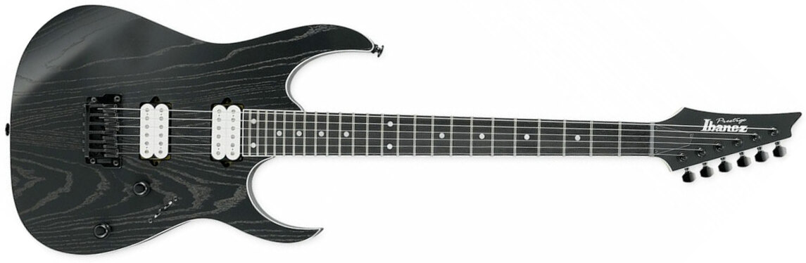 Ibanez Rgr652ahbf Wk Prestige Japon Hh Ht Rw - Weathered Black - Elektrische gitaar in Str-vorm - Main picture