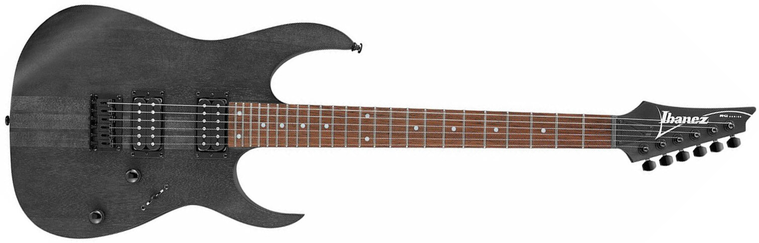 Ibanez Rgrt421 Wk Standard Hh Ht Jat - Weathered Black - Elektrische gitaar in Str-vorm - Main picture