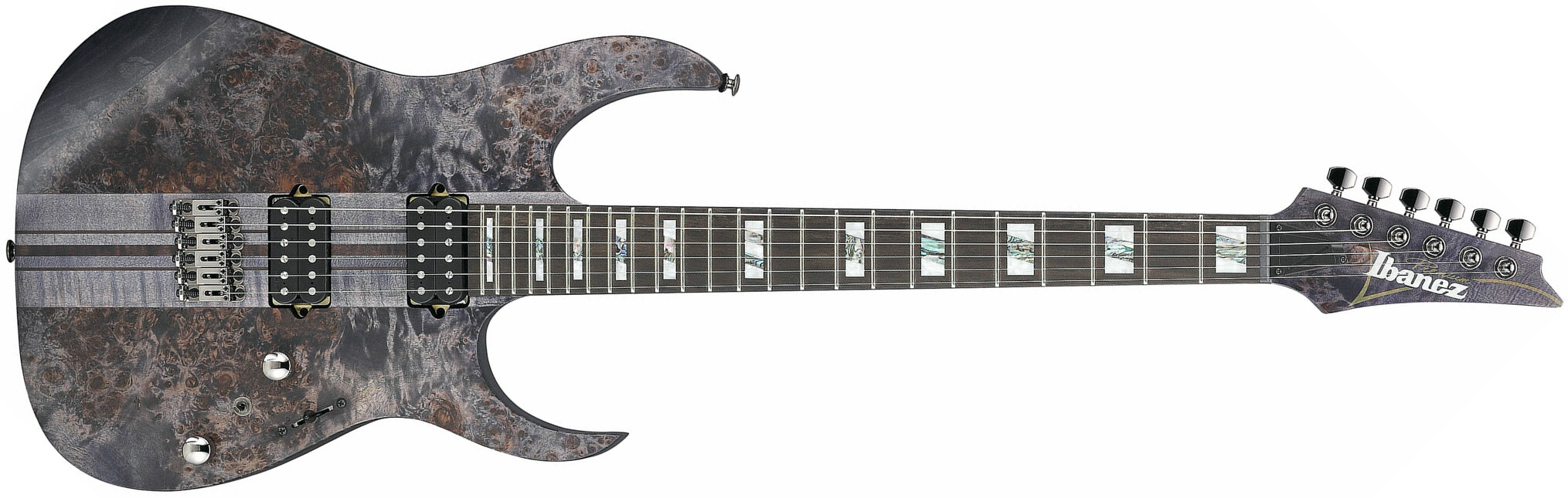 Ibanez Rgt1221pb Dtf Premium Hh Dimarzio Ht Eb - Deep Twilight Flat - Elektrische gitaar in Str-vorm - Main picture