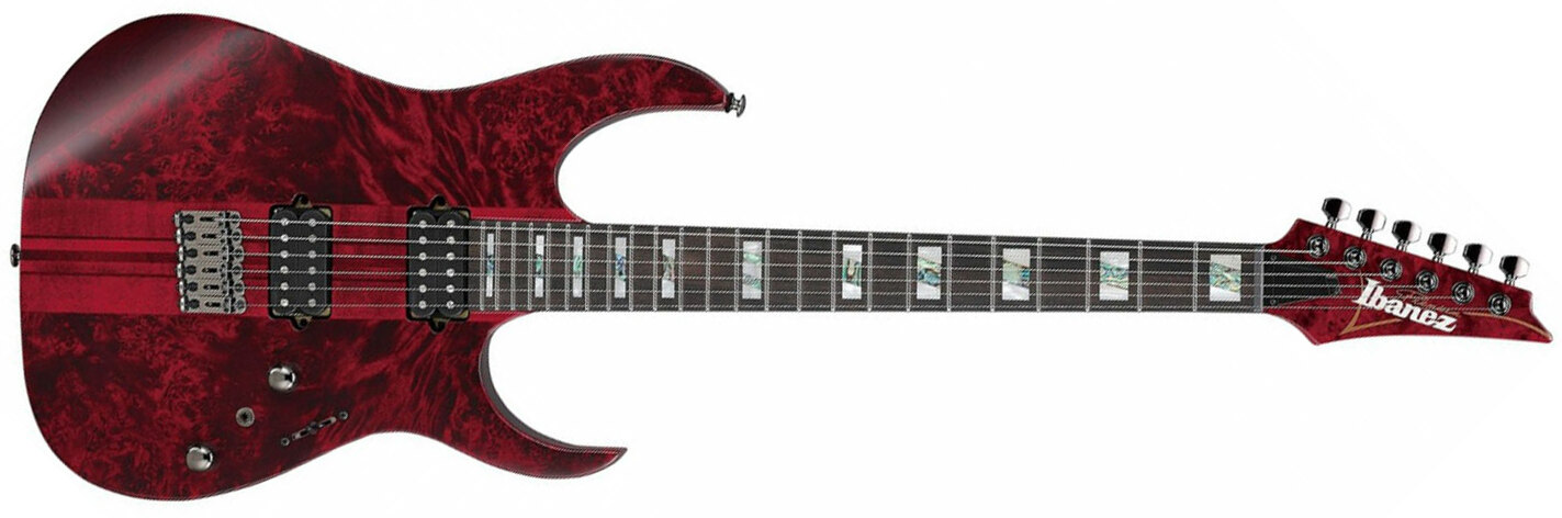 Ibanez Rgt1221pb Swl Premium 2h Dimarzio Ht Eb - Stained Wine Red Low Gloss - Elektrische gitaar in Str-vorm - Main picture