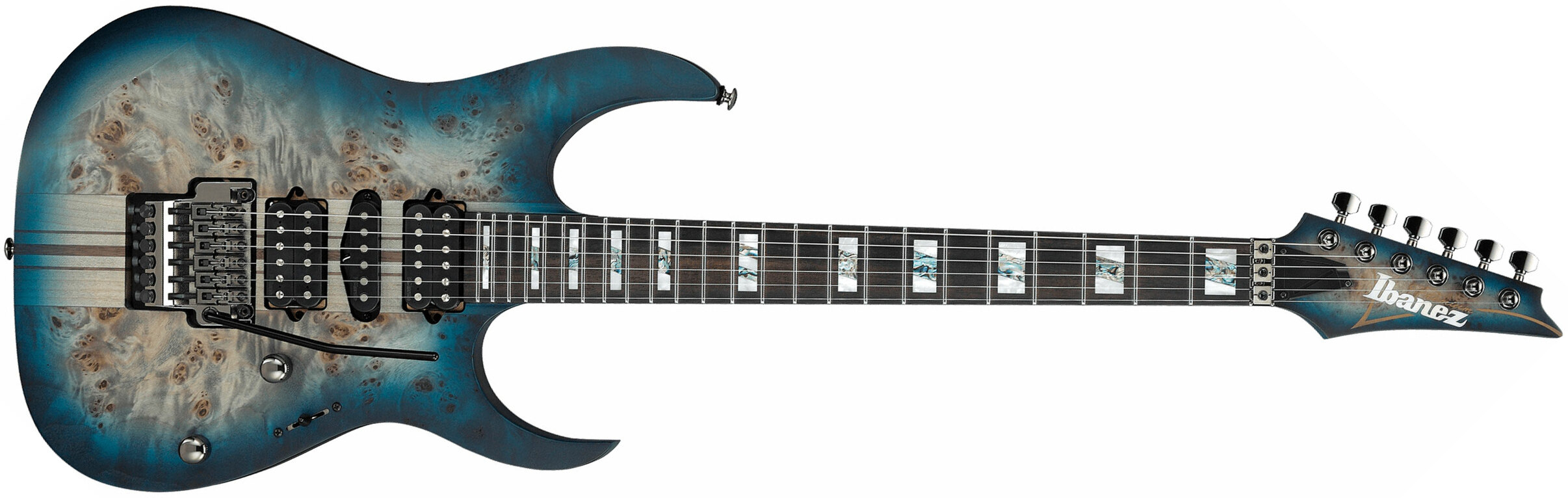 Ibanez Rgt1270pb Ctf Premium Hsh Dimarzio Fr Eb - Cosmic Blue Starburst Flat - Elektrische gitaar in Str-vorm - Main picture