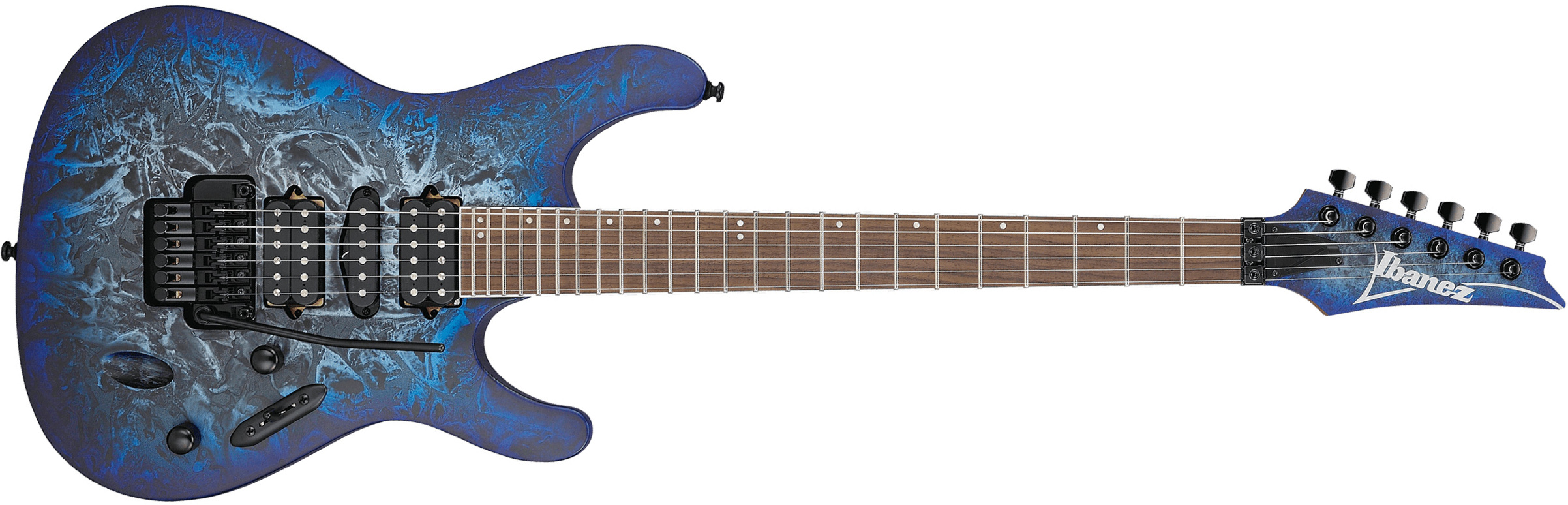 Ibanez S770 Czm Sabre Standard Hsh Dimarzio Fr Rw - Cosmic Blue Frozen Matte - Elektrische gitaar in Str-vorm - Main picture