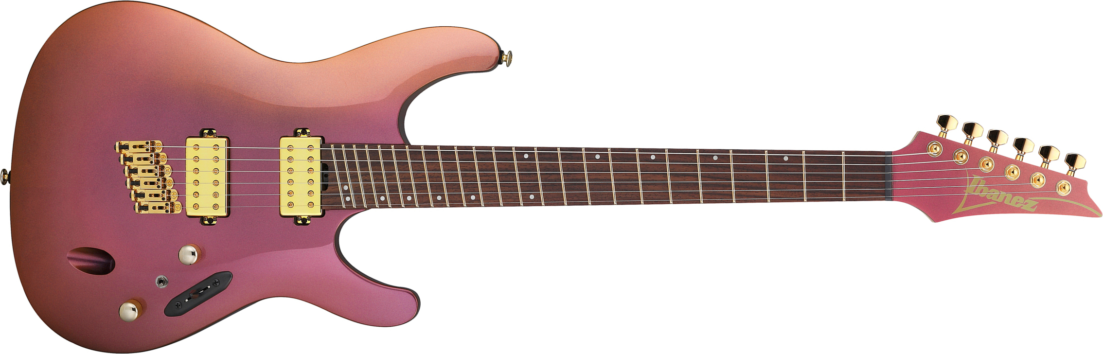 Ibanez Sml721 Rgc Axe Design Lab Multiscale 2h Ht Rw - Rose Gold Chameleon - Multi-scale gitaar - Main picture