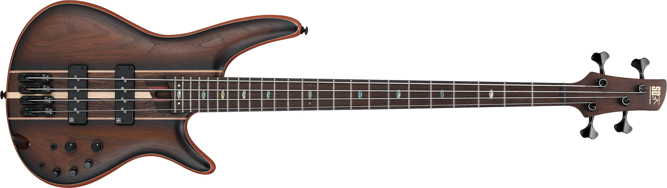 Ibanez Sr1350b Duf Premium Active Pp - Dual Mocha Burst Flat - Solid body elektrische bas - Main picture