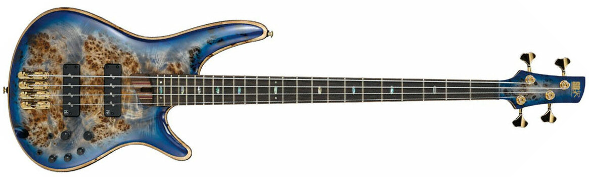 Ibanez Sr2600e Cbb Premium Active Jat - Cerulean Blue Burst - Solid body elektrische bas - Main picture