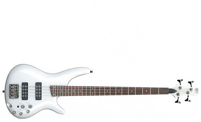 Ibanez Sr300e Pw Standard Active Jat - Pearl White - Solid body elektrische bas - Main picture