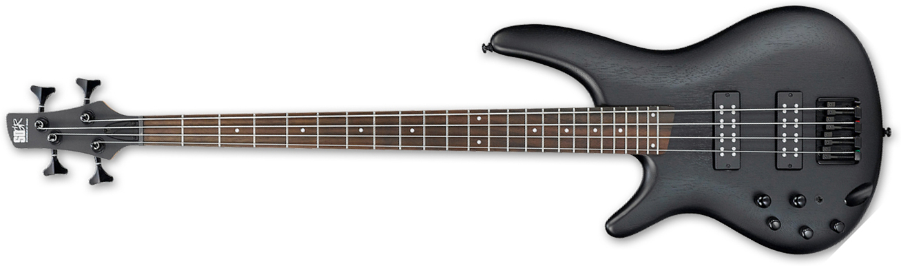 Ibanez Sr300ebl Wk Lh Gaucher Standard Active Jat - Weathered Black - Solid body elektrische bas - Main picture