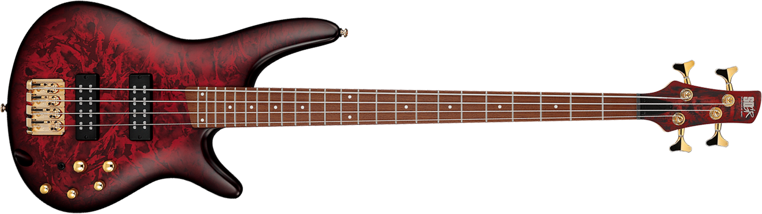 Ibanez Sr300edx Wzm Standard Active Jat - Wine Red Frozen Matte - Solid body elektrische bas - Main picture