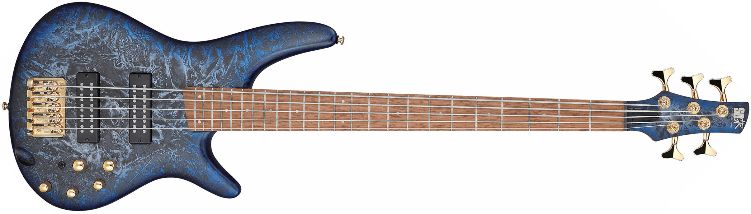 Ibanez Sr305edx Czm Standard 5c Active Jat - Cosmic Blue Frozen Matte - Solid body elektrische bas - Main picture