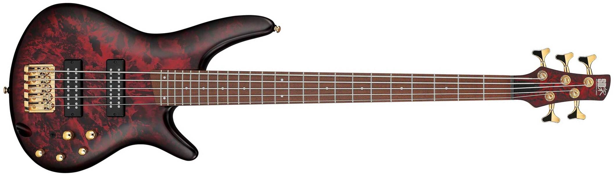 Ibanez Sr305edx Wzm Standard 5c Active Jat - Wine Red Frozen Matte - Solid body elektrische bas - Main picture