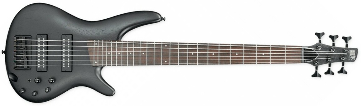 Ibanez Sr306eb Wk Standard 6-cordes Active Jat - Weathered Black - Solid body elektrische bas - Main picture