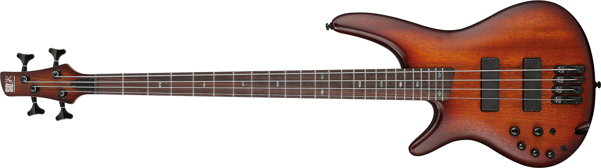 Ibanez Sr500al Mhl Standard Gaucher Active Bartolini Rw - Mahogany Brown Burst Low Gloss - Solid body elektrische bas - Main picture