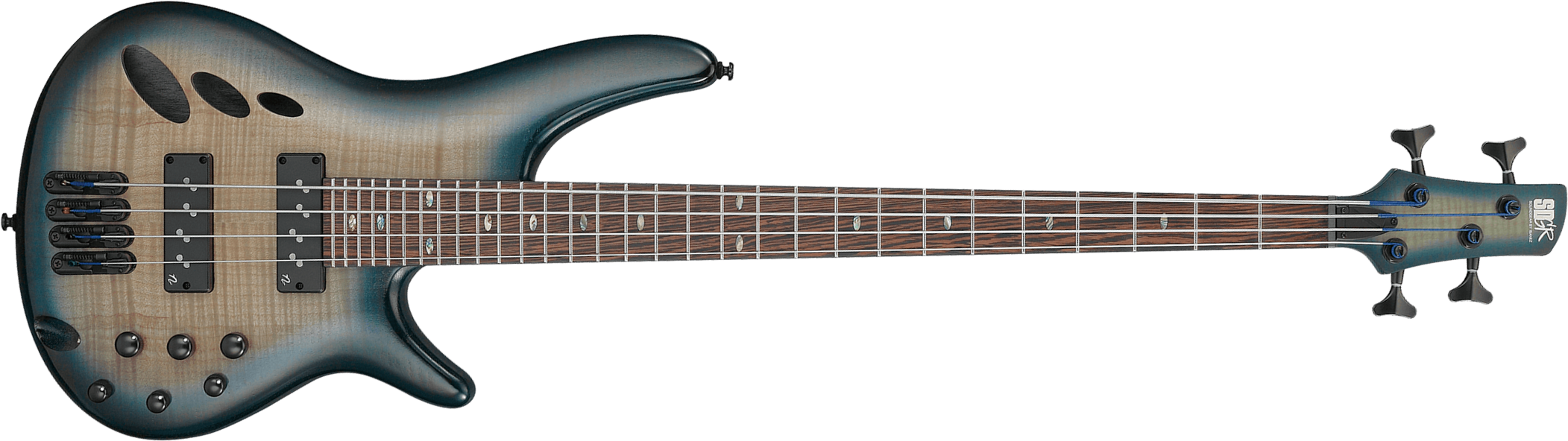 Ibanez Srd900 Ctl Workshop Active Piezo Pp - Cosmic Blue Starburst - Hollow body elektrische bas - Main picture