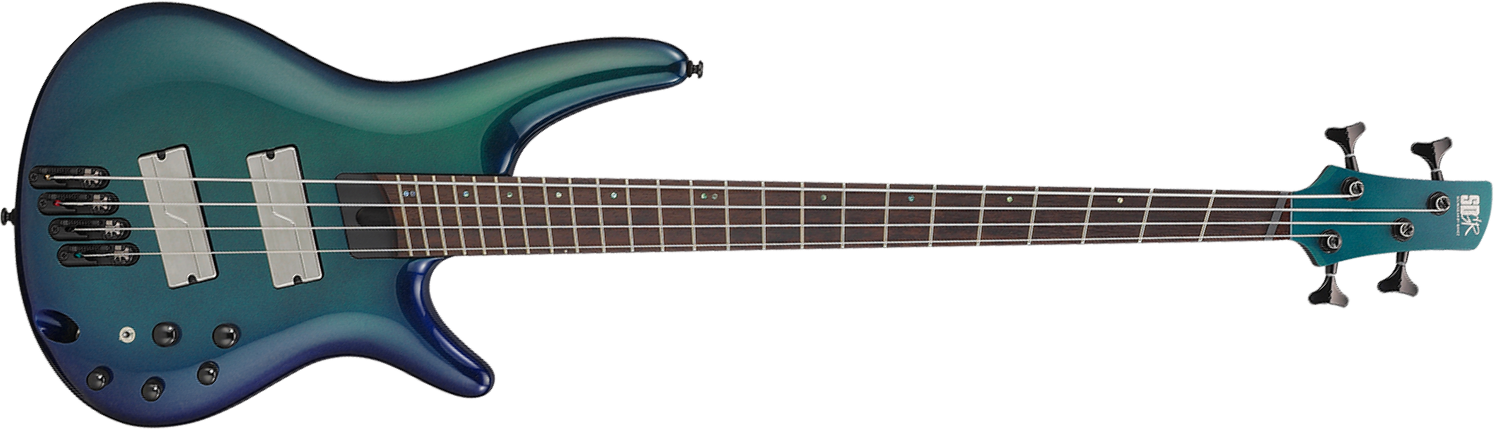 Ibanez Srms720 Bcm Workshop 4c Multiscale Active Fishman Fluence Pp - Blue Chameleon - Solid body elektrische bas - Main picture