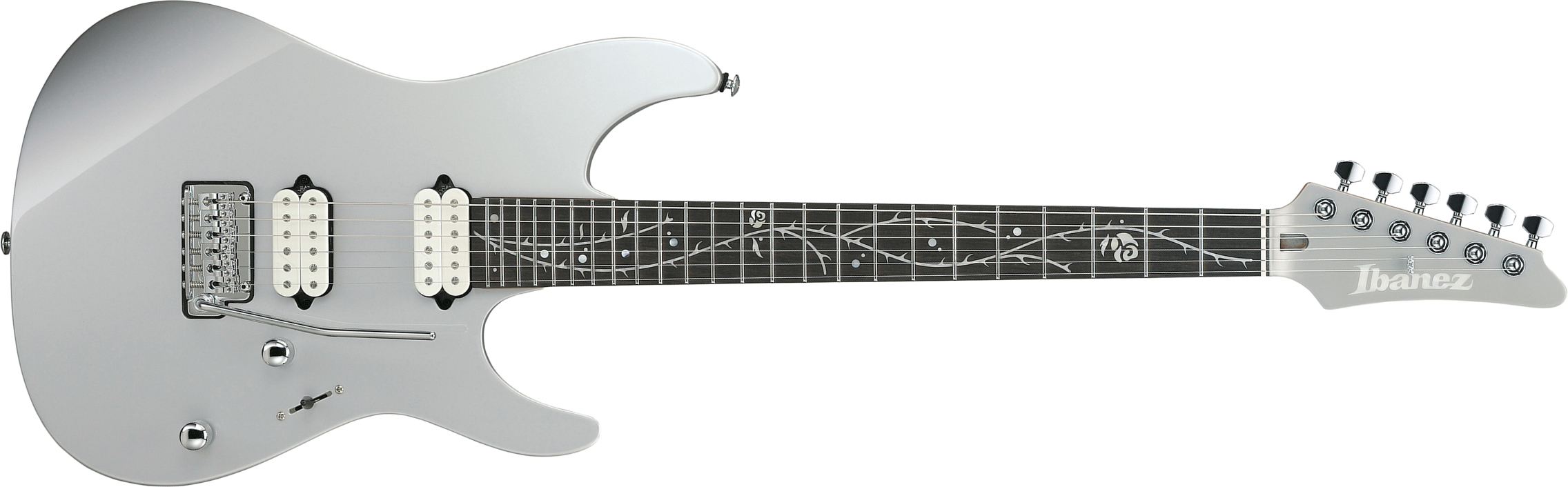 Ibanez Tim Henson Tod10 Premium Signature 2h Fishman Fluence Trem Eb - Silver - Elektrische gitaar in Str-vorm - Main picture