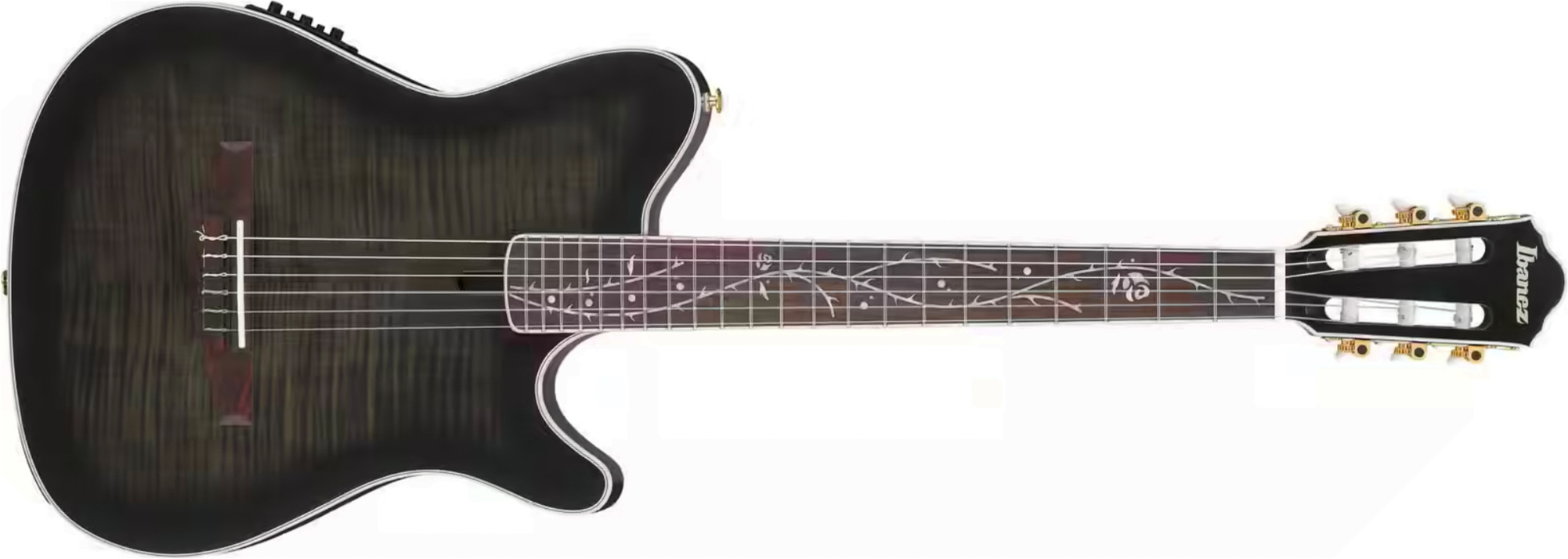 Ibanez Tim Henson Tod20fmn Bfl Ind Signature Erable Sapele Rw - Black Burst Fade Low Gloss - Klassieke gitaar 4/4 - Main picture