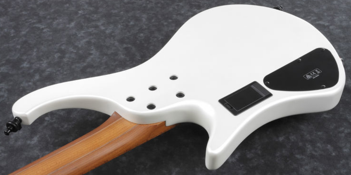 Ibanez Ehb1000 Pwm Workshop Active Bartolini Mn - Pearl White Matte - Solid body elektrische bas - Variation 3