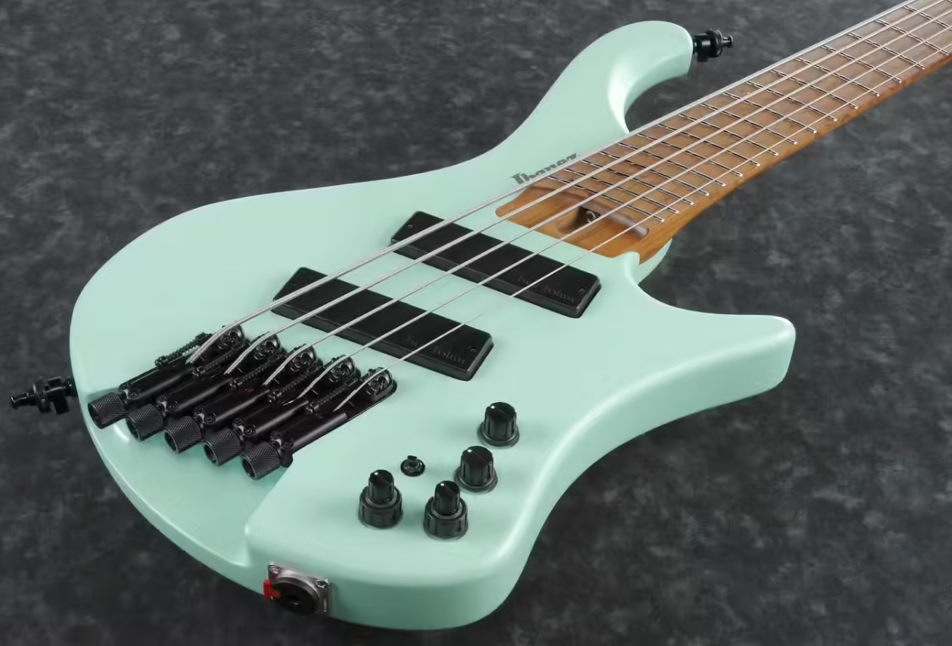 Ibanez Ehb1005msl Sfm Workshop Lh Gaucher 5c Multiscale Active Bartolini Mn - Sea Foam Green Matte - Solid body elektrische bas - Variation 2