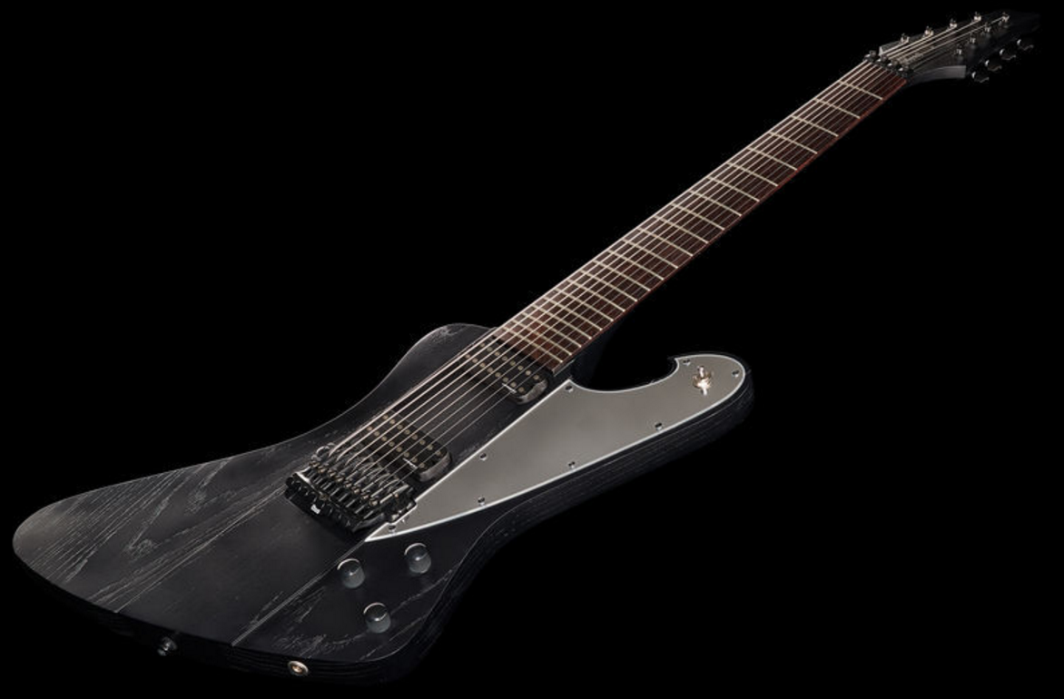 Ibanez Fredrik Thordendal Meshuggah Ftm33 Wk Signature Hh Ht Rw - Weathered Black - Bariton elektrische gitaar - Variation 1