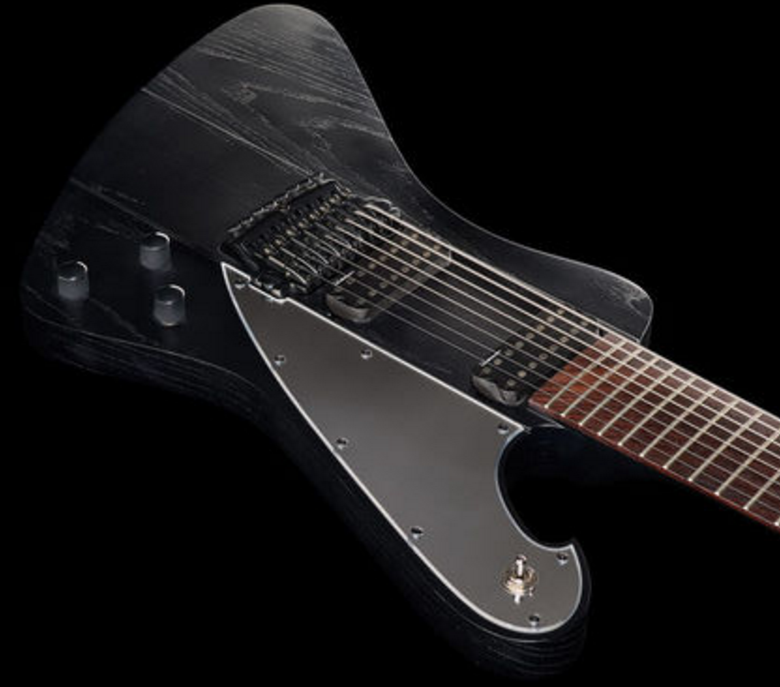 Ibanez Fredrik Thordendal Meshuggah Ftm33 Wk Signature Hh Ht Rw - Weathered Black - Bariton elektrische gitaar - Variation 2