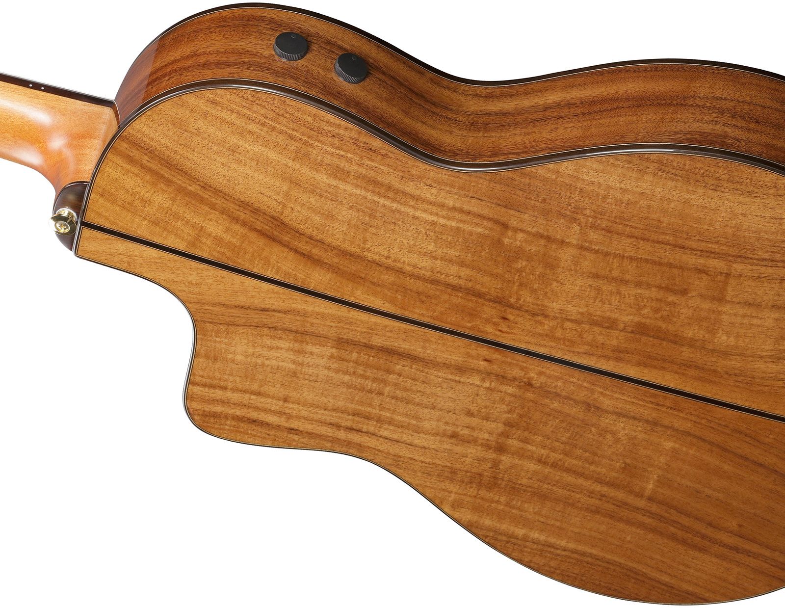 Ibanez Ga360tce Nt Classical 4/4 Thinline Epicea Acacia Rw - Transparent Black High Gloss - Klassieke gitaar 4/4 - Variation 3