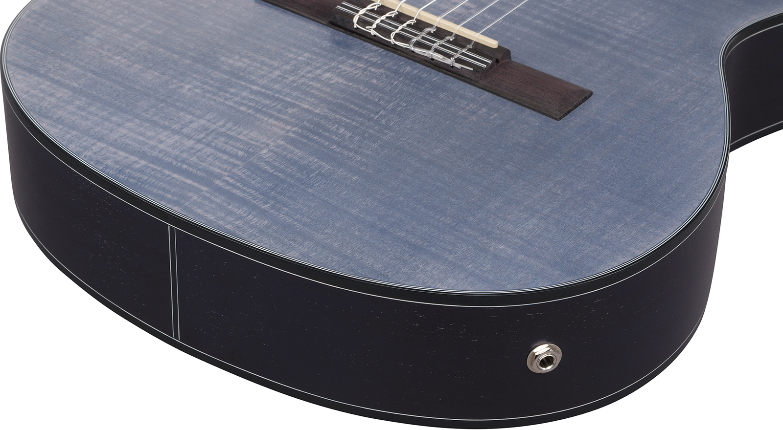 Ibanez Ga5fmtce Ob Classical 4/4 Thinline Cw Erable Sapele Pur - Open Pore Blue Berry - Klassieke gitaar 4/4 - Variation 4
