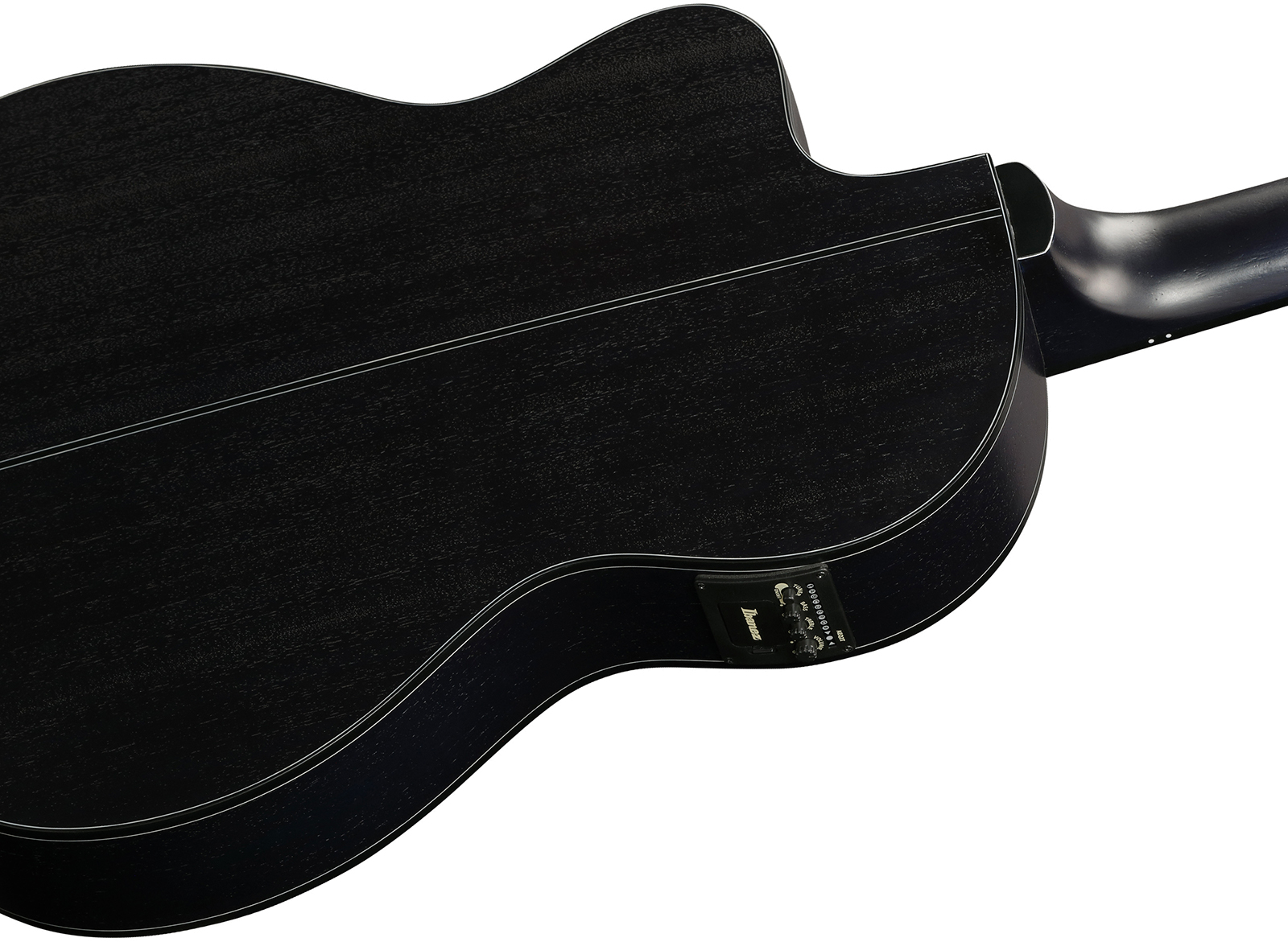 Ibanez Ga5fmtce Ob Classical 4/4 Thinline Cw Erable Sapele Pur - Open Pore Blue Berry - Klassieke gitaar 4/4 - Variation 5