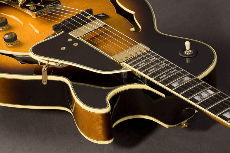 Ibanez George Benson Gb10 Bs Prestige Japon Signature Hh Ht Eb - Brown Sunburst - Hollow bodytock elektrische gitaar - Variation 2
