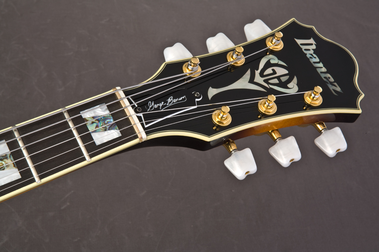 Ibanez George Benson Gb10 Bs Prestige Japon Signature Hh Ht Eb - Brown Sunburst - Hollow bodytock elektrische gitaar - Variation 3