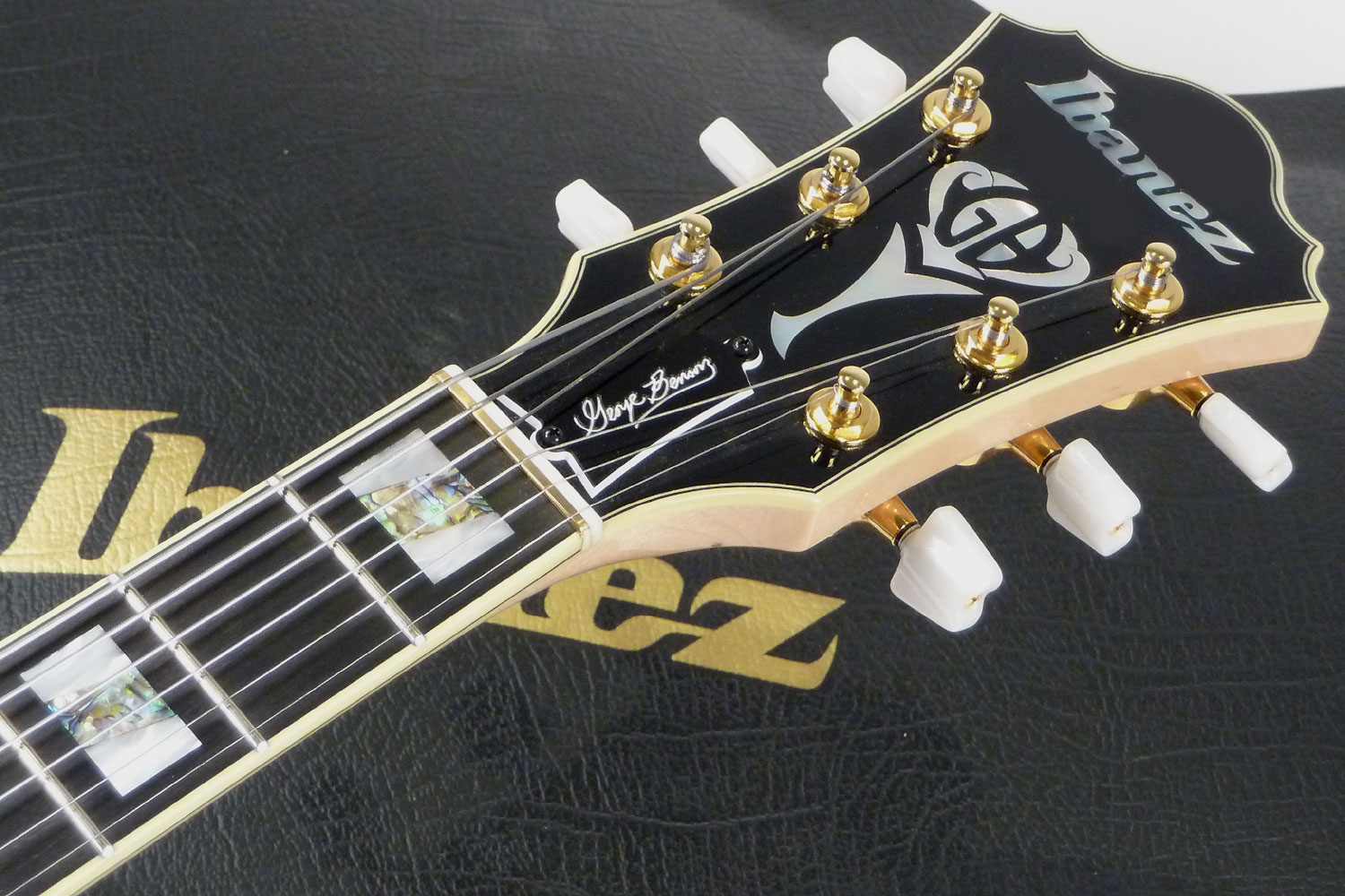 Ibanez George Benson Gb10 Nt Prestige Jap Signature 2mh Ht Eb - Natural - Hollow bodytock elektrische gitaar - Variation 5