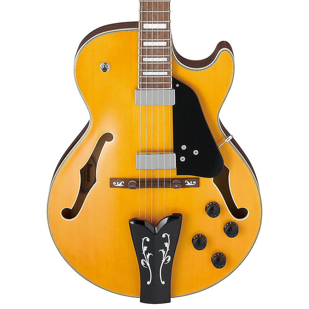 Ibanez George Benson Gb10em Aa Signature Hh Ht Eb - Antique Amber - Hollow bodytock elektrische gitaar - Variation 1