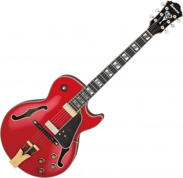 Hollow bodytock elektrische gitaar Ibanez George Benson GB10SEFM SRR - Sapphire red