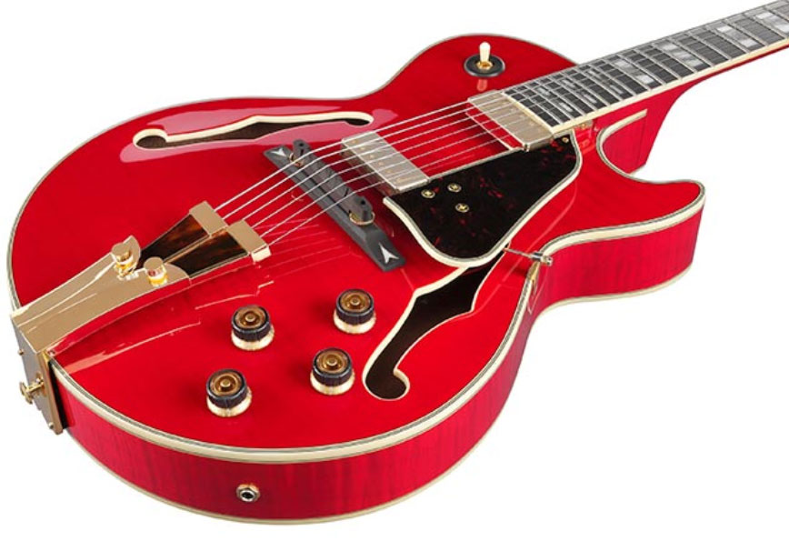 Ibanez George Benson Gb10sefm Srr Signature Hh Ht Eb - Sapphire Red - Hollow bodytock elektrische gitaar - Variation 2