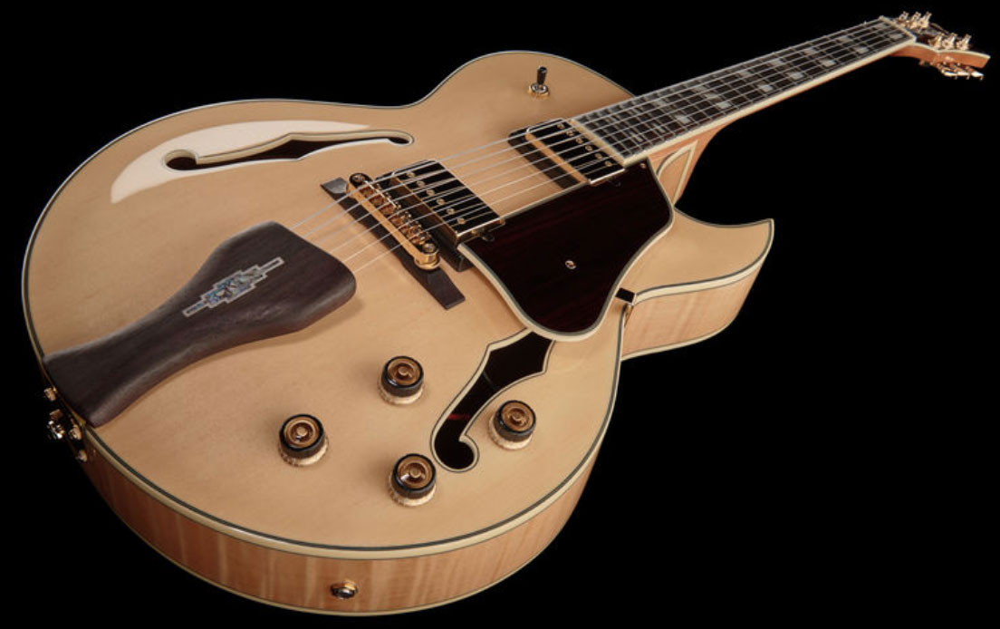 Ibanez George Benson Lgb30 Nt Signature Hh Ht Eb - Natural - Hollow bodytock elektrische gitaar - Variation 1