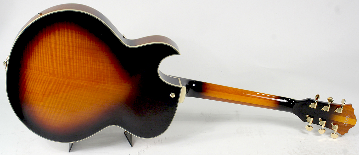 Ibanez George Benson Lgb30 Vys Signature Hh Ht Eb - Vintage Yellow Sunburst - Hollow bodytock elektrische gitaar - Variation 2