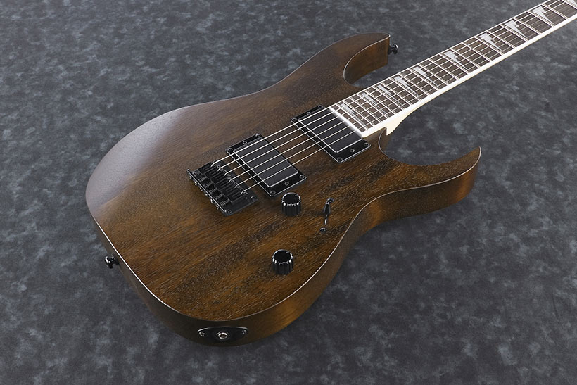 Ibanez Grg121dx Wnf Gio Hh Ht Pur - Walnut Flat - Elektrische gitaar in Str-vorm - Variation 2