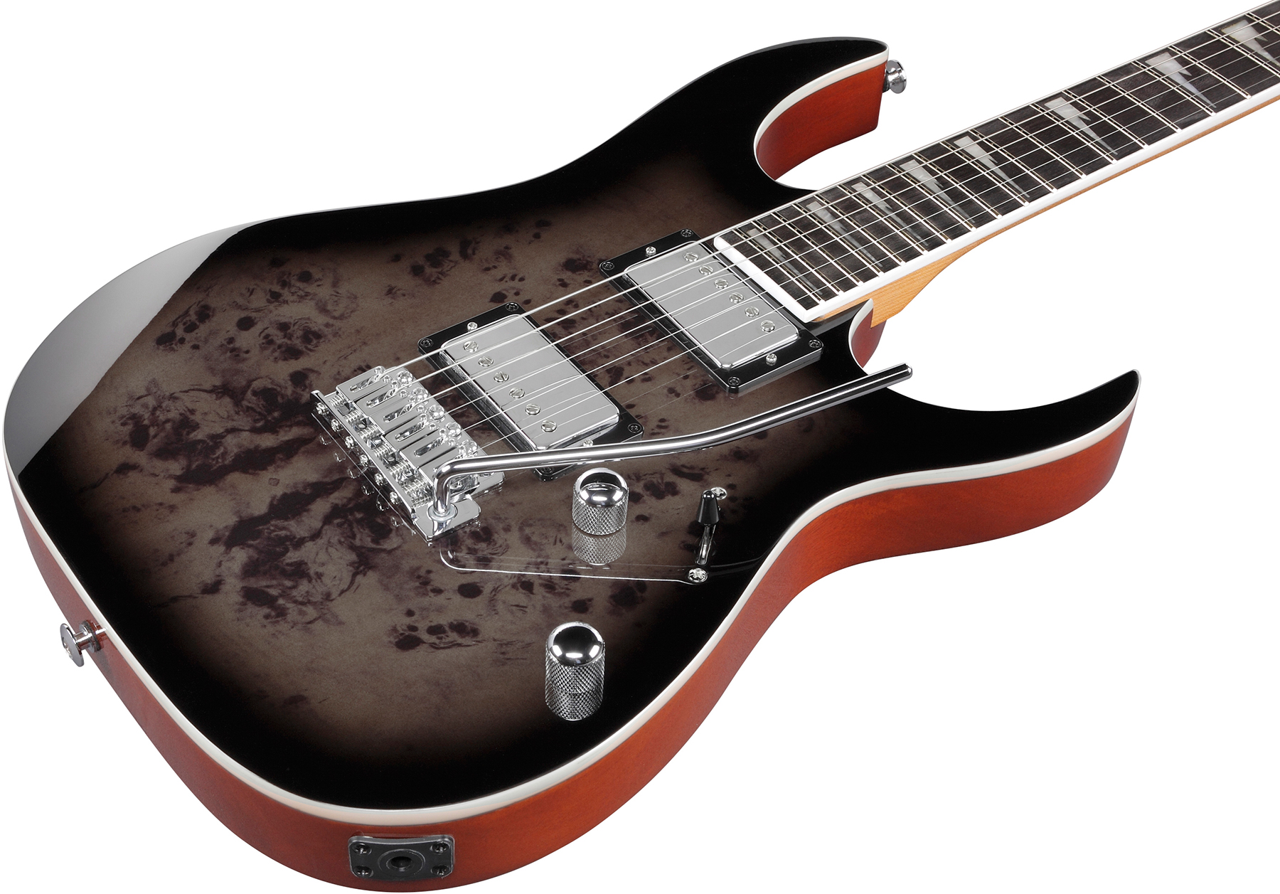 Ibanez Grg220pa1 Bkb Gio 2h Trem Pur - Transparent Brown Black Burst - Elektrische gitaar in Str-vorm - Variation 2