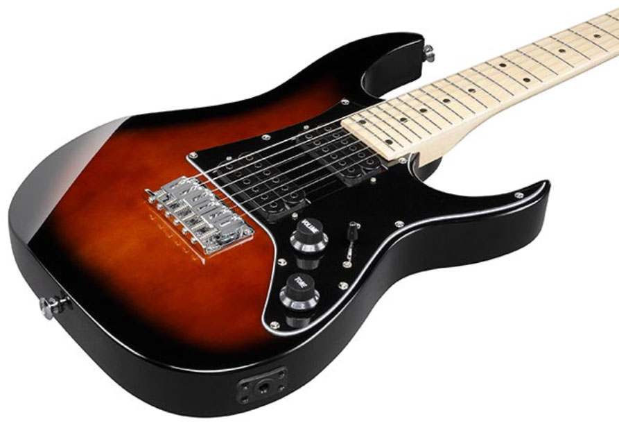 Ibanez Grgm21 Wns Mikro Hh Ht Mn - Walnut Sunburst - Elektrische gitaar voor kinderen - Variation 2