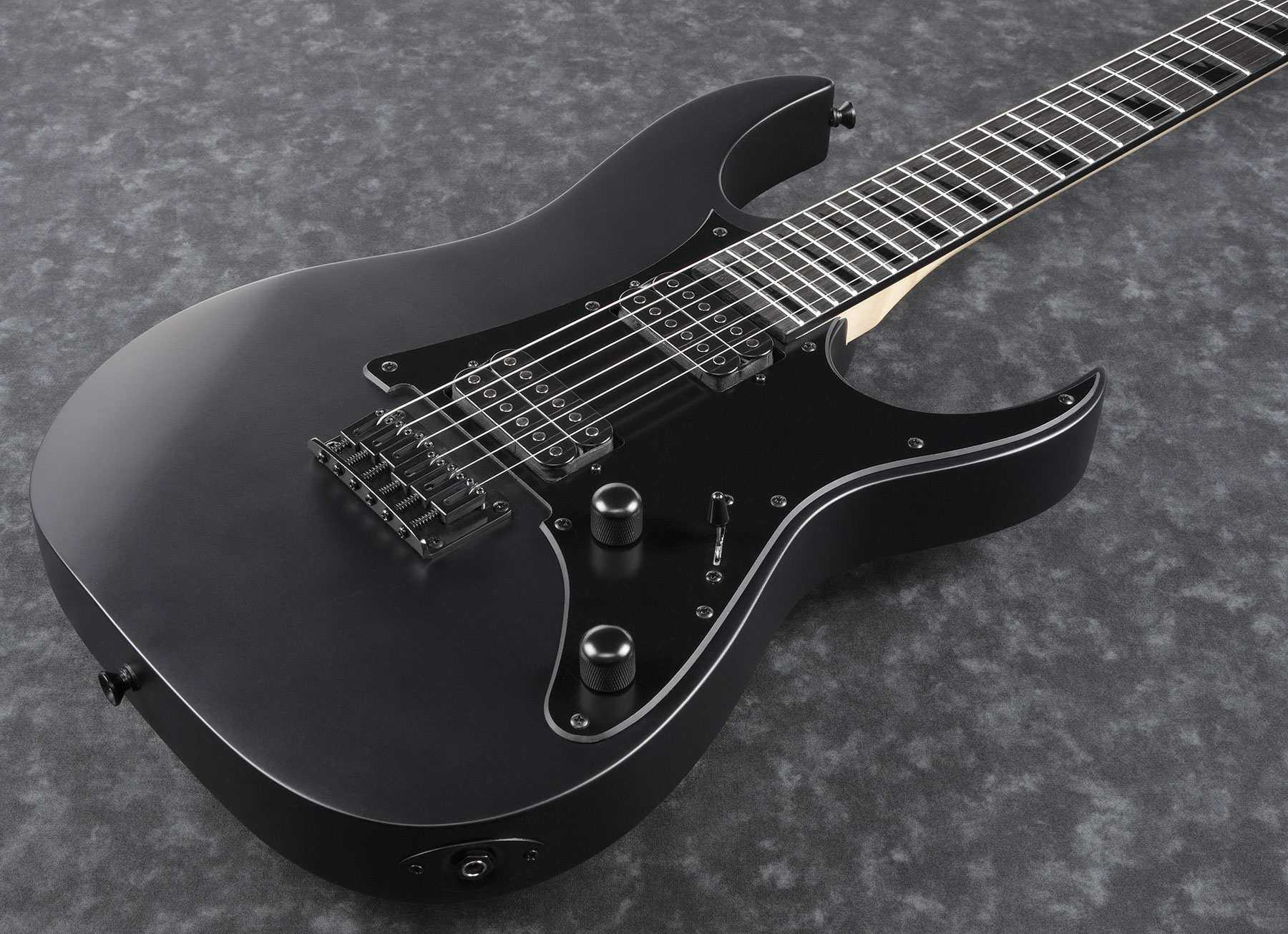 Ibanez Grgr131ex Bkf Gio Hh Ht Pur - Black Flat - Elektrische gitaar in Str-vorm - Variation 2