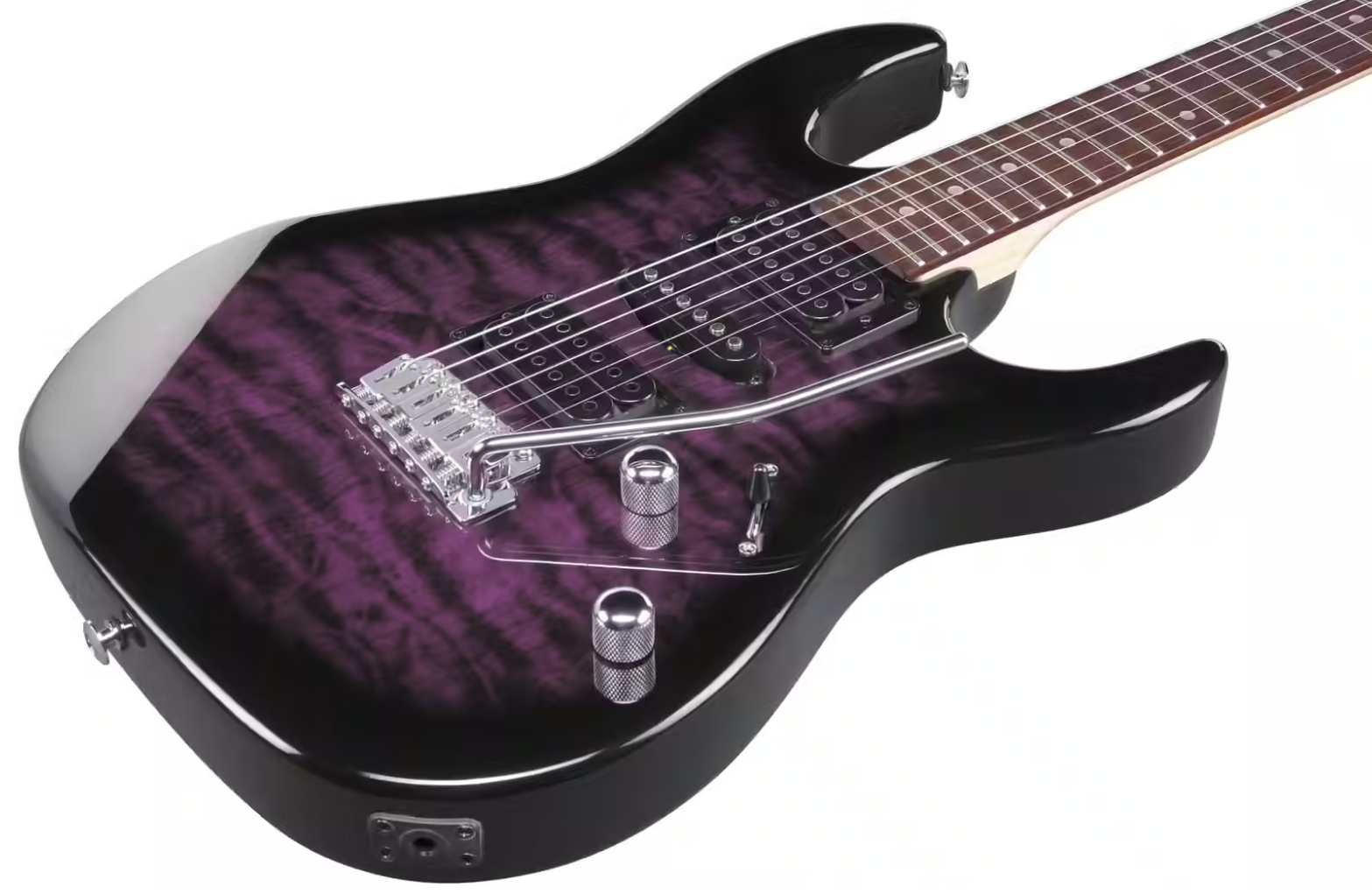 Ibanez Grx70qa Tvt Gio Hsh Trem Jat - Transparent Violet - Elektrische gitaar in Strat vorm - Variation 2