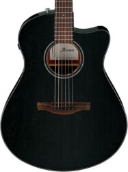 Folk gitaar Ibanez Advanced AAM340CE RUB - Rustic Black