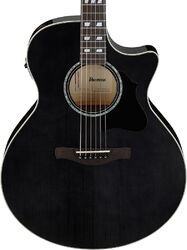 Folk gitaar Ibanez AE170 TBK - transparent black