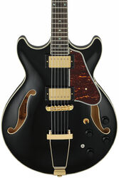 Hollow bodytock elektrische gitaar Ibanez AMH90 BK Artcore Expressionist - Black