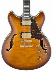 Semi hollow elektriche gitaar Ibanez AS93FM VLS Artcore Expressionist - Violin sunburst