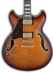 Linkshandige elektrische gitaar Ibanez AS93FML VLS Gaucher Artcore Expressionist - Violin sunburst