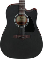 Folk gitaar Ibanez Artwood AW247CE WK - Weathered Black Open Pore