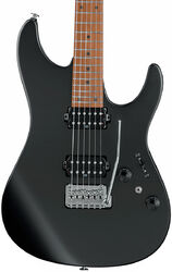 Elektrische gitaar in str-vorm Ibanez AZ2402 BKF Prestige Japan - Black flat